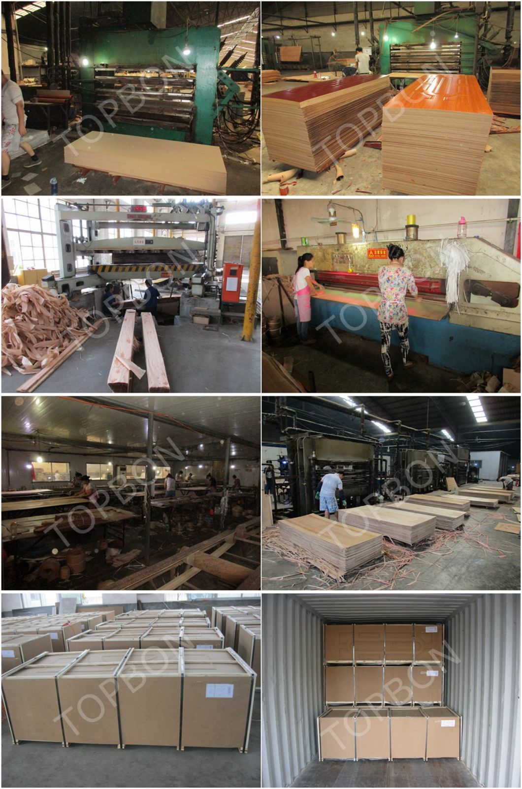 Popular piel de la puerta laminada de la imprimaci&oacute;n blanca popular de China Factory