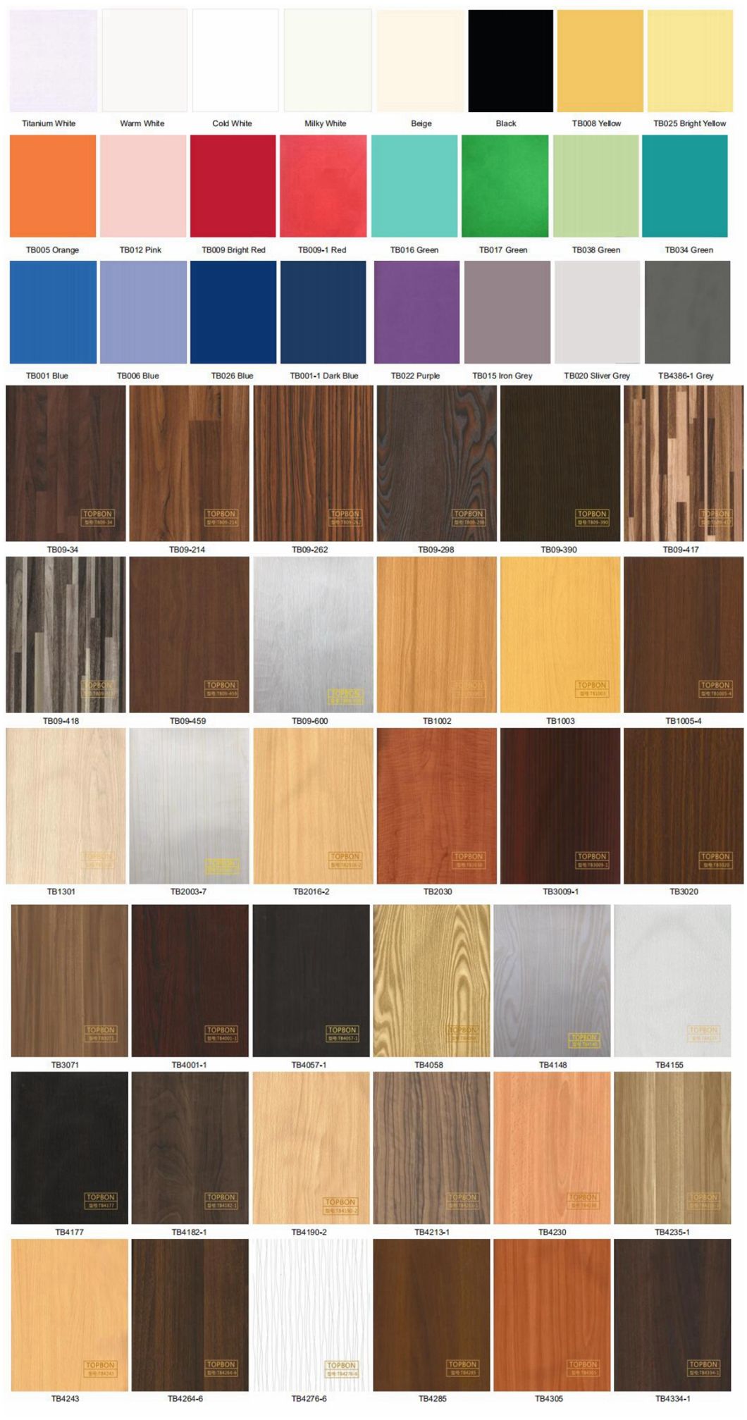 Tablero de Muelamina de WoodGrain Melamine de alta calidad de China Factory