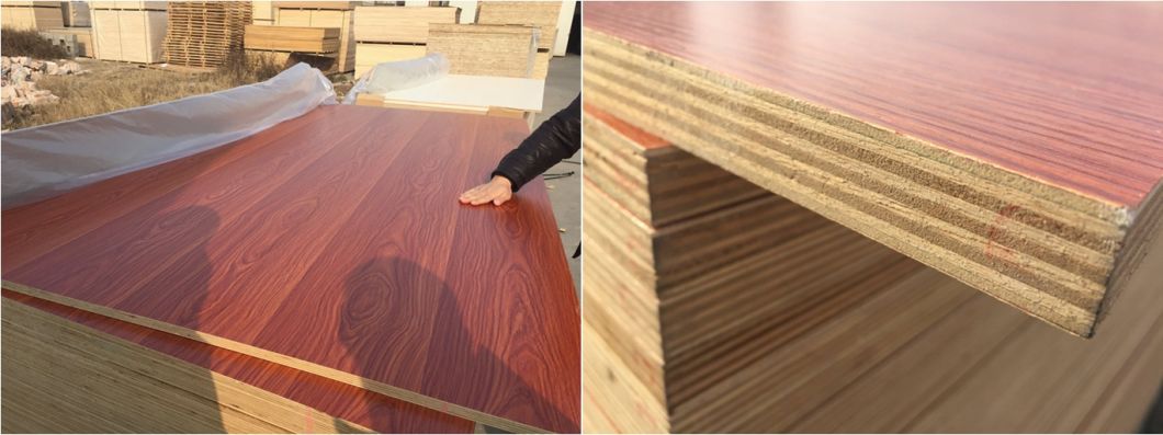 Madera contrachapada de papel de melamina de alta calidad para uso de muebles